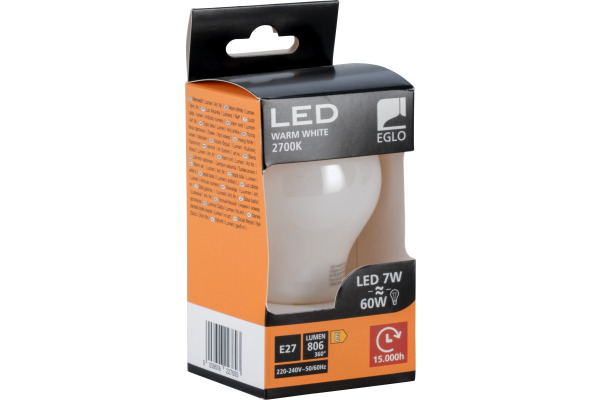 EGLO Leuchtmittel LED E27 110033 806 Lumen, 7W