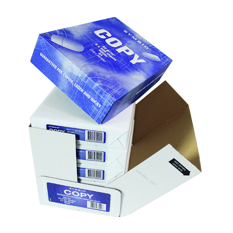 SYMBIO Kopierpapier Symbio A4 288015 80g weiss 1/2 Palette 50'000 Blatt - Box 5 x 500 Bl./Bg.