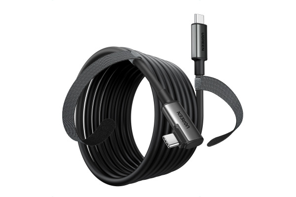 UGREEN Cable Right Angle 90629 5m, USB-C to USB-C Link,Bl. BB
