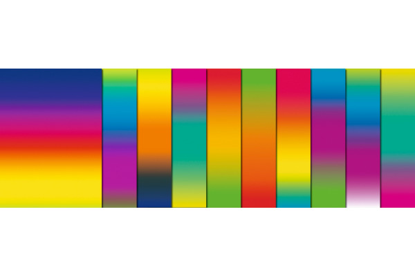 URSUS Regenbogentonkarton 23×33cm 8200099 170g 10 Blatt