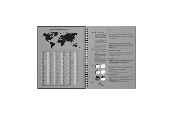 OXFORD Spiralheft International A4+ 400194459 rot, liniert 80 Blatt