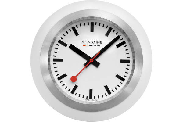 MONDAINE Tischuhr Globe 60mm A66030335 weiss