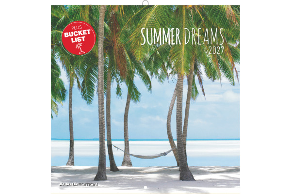 ALPHA EDI Bildkalender 2027 161055 Summer Dreams ML 30x30cm