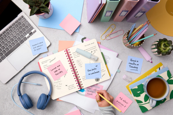 POST-IT Transparent Notes 73x73mm R330-1RSS blau 36 Blatt