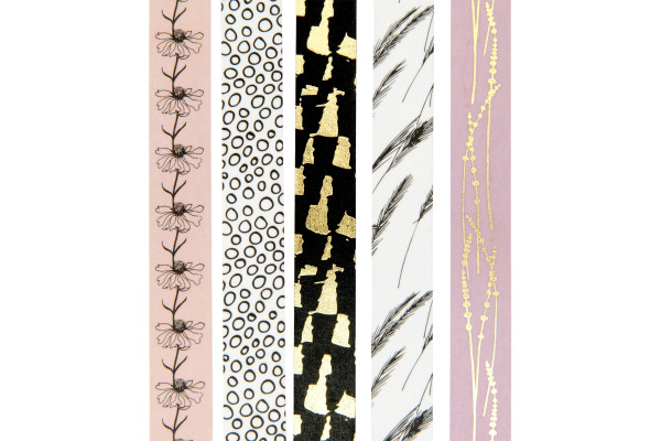 RICO DESI Washi Tape Set In the Meadow 302632 Gräser 5 Stück