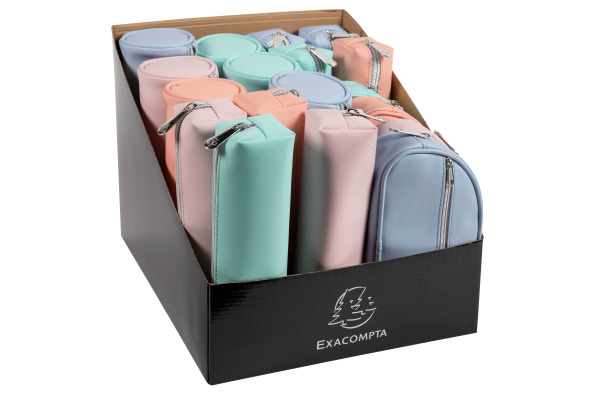 EXACOMPTA Schlamperetui Aquarel ass. 52560E Polyurethane (PU) 22x8x8cm