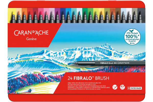CARAN D'A Classic Fibralo Brush 0.5-5mm 186.324 assortiert 24 Stück