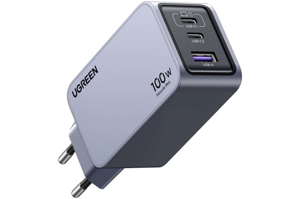 UGREEN USB Wallcharger Nexode Pro 25874 100W, 3-Port,PD,GaN w.Cable