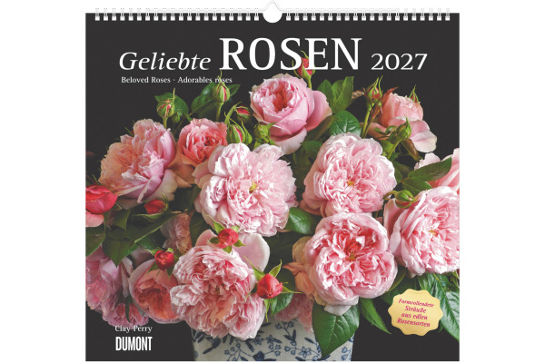 DUMONT Bildkalender 2027 261185 Rosen ML 38x35.5cm