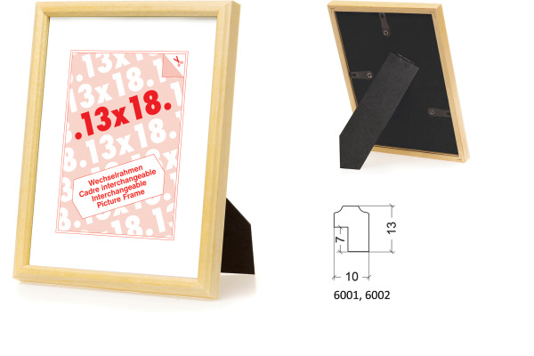 DEBEX Wechselrahmen 21×29,7cm 600203-21 Holz braun