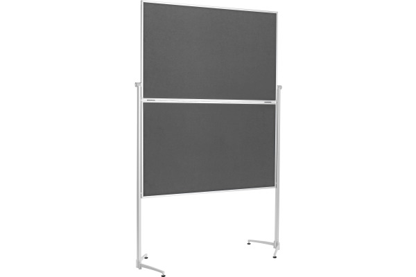 MAGNETOP. Design-Moderatorentafel Filz 1151301 grau, klappbar 1200x1500mm