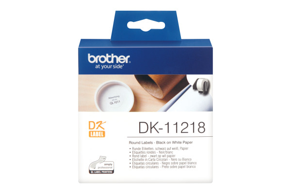 PTOUCH Etiketten rund 24mm DK-11218 QL-500/550 1000 Stk./Rolle