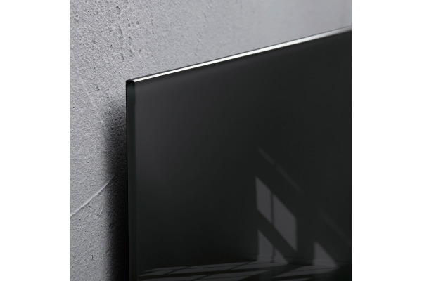 SIGEL Glas-Magnetboard GL200 schwarz 1000x1000x15mm