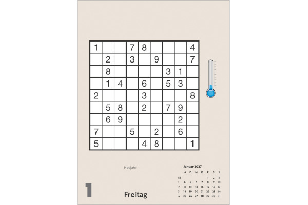 DUMONT Abreisskalender 2027 261480 Sudoku DE 11.8x15.9cm