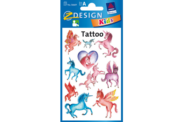 Z-DESIGN Sticker Tattoo 56669 Einhorn