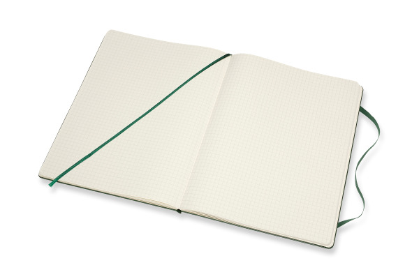 MOLESKINE Notizbuch Classic HC XL 647629124 grün, kariert 5mm 192 Blatt
