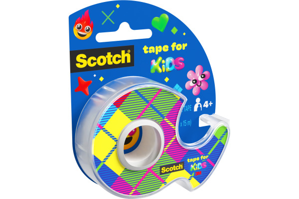 SCOTCH Klebeband Kids 19mmx15m KT-1915-D transparent, mit Dispenser