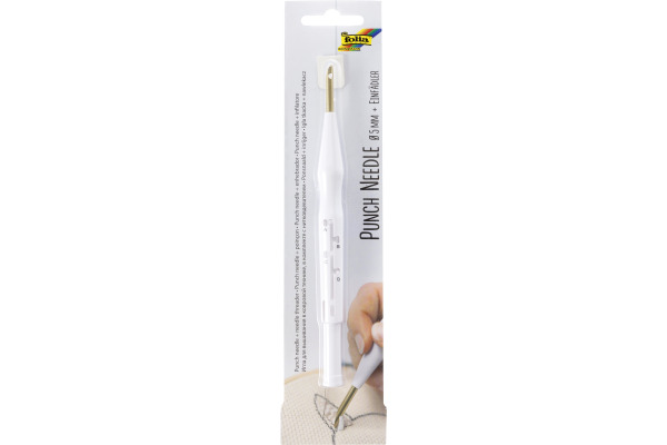 FOLIA Punch Needle 5mm 23410 weiss
