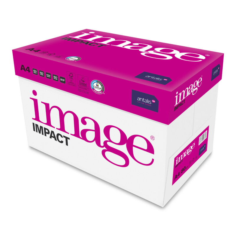 ANTALIS Kopierpapier Image Impact A4 80g, hochweiss 1/2 Palette 50'000 Blatt Box 5x 500 Bl./Bg.