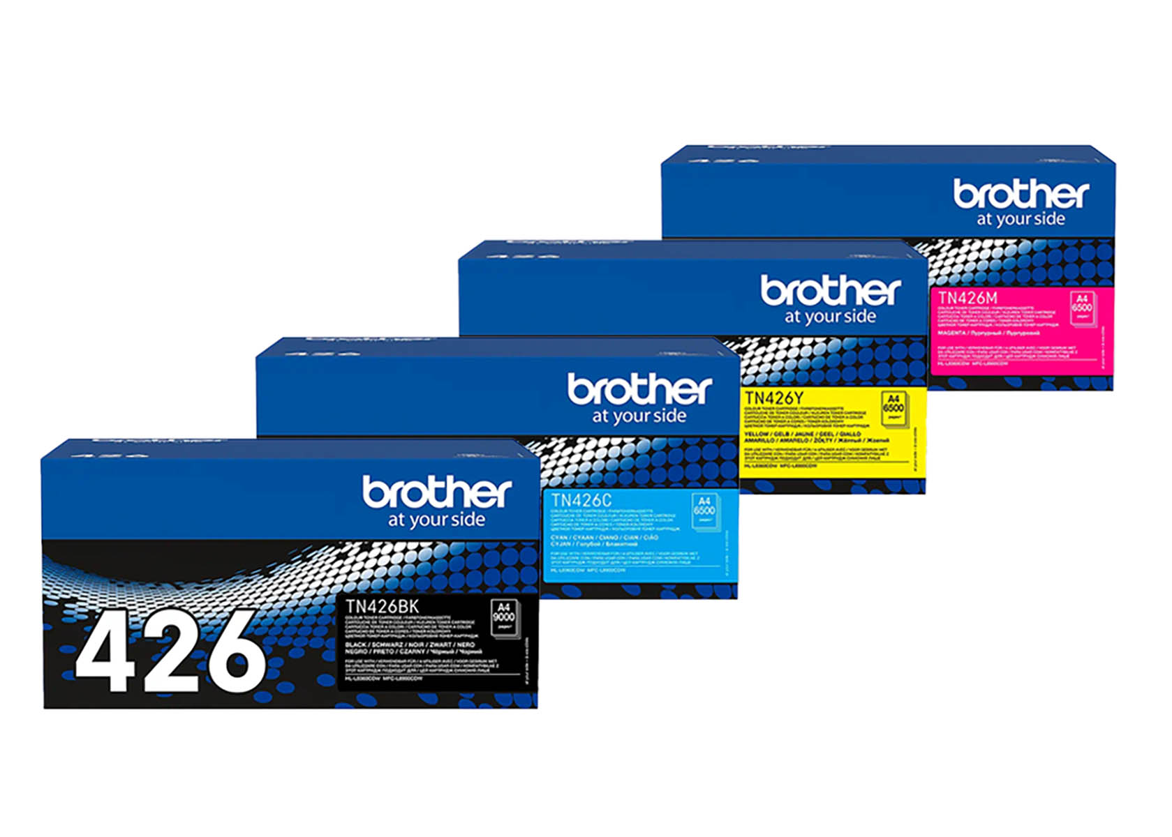 Original Brother Toner SET TN426/TN-426 Multipack / Set mit allen vier Farben