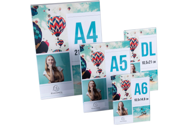 EXACOMPTA Tischaufsteller A6 86058D transparent hoch/quer