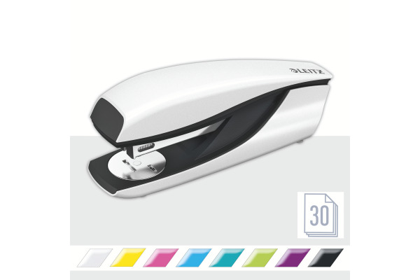 LEITZ Locher/Hefter WOW 5095 50951001 weiss, Bundle 30 Blatt