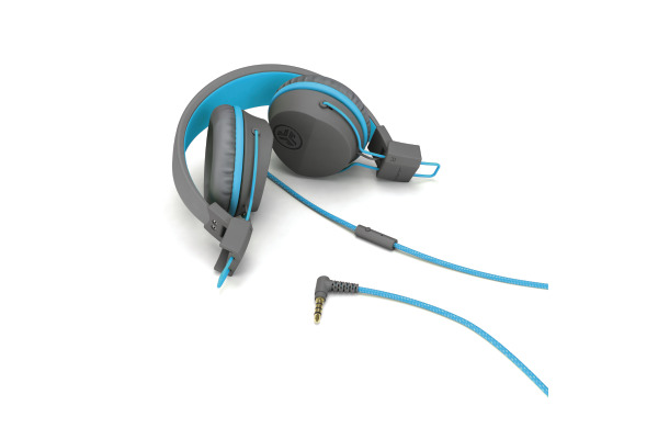 JLAB JBuddies Studio Kids On-Ear IEUHJKSTU Wired, Grey/Blue