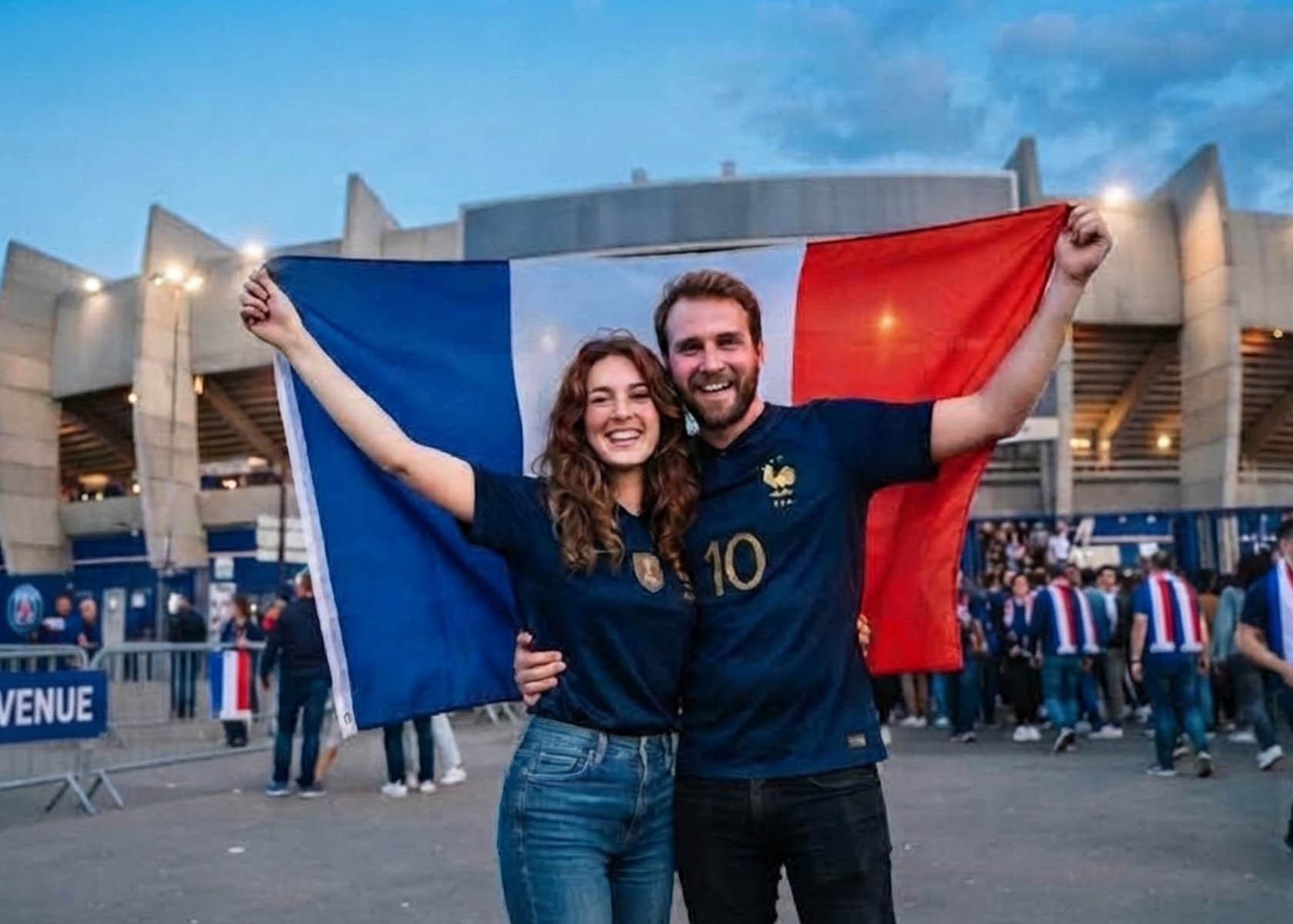 Frankreich Flagge 150x90cm Fahne aus Polyester 
