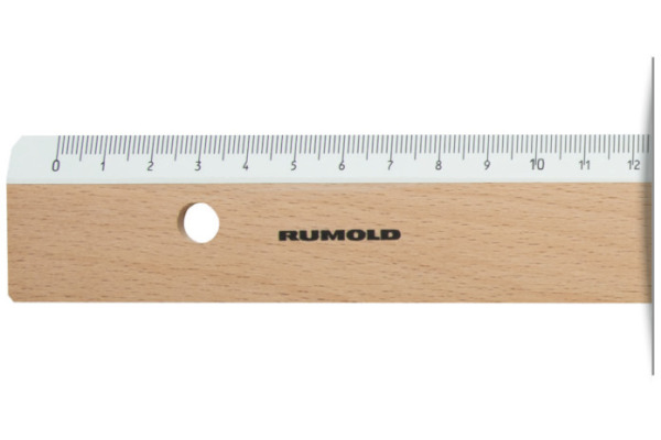 RUMOLD Flachlineal 100cm FL20/100 weiss