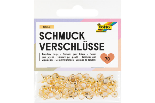 FOLIA Schmuckverschlüsse 78701 gold 70 Stück