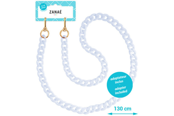 ZANAÉ Phone Necklace Crystal 17466 Summer Harmony white