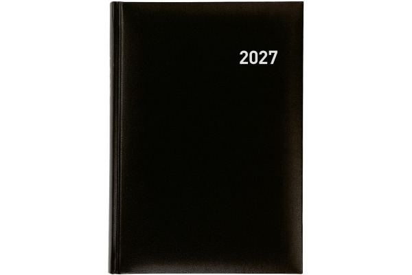 BIELLA Geschäftsagenda Manager 2027 806511020 1T/1S schwarz ML 14.5x20.5cm
