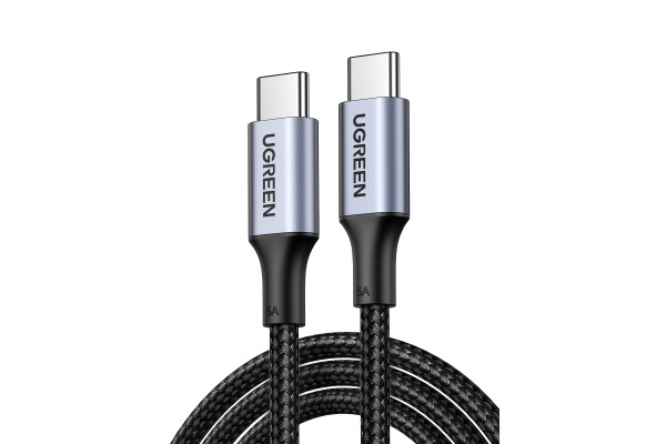 UGREEN Fast Charging Cable 100W Max 70427 5A,USB-C-USB-C,PD,Black 1m