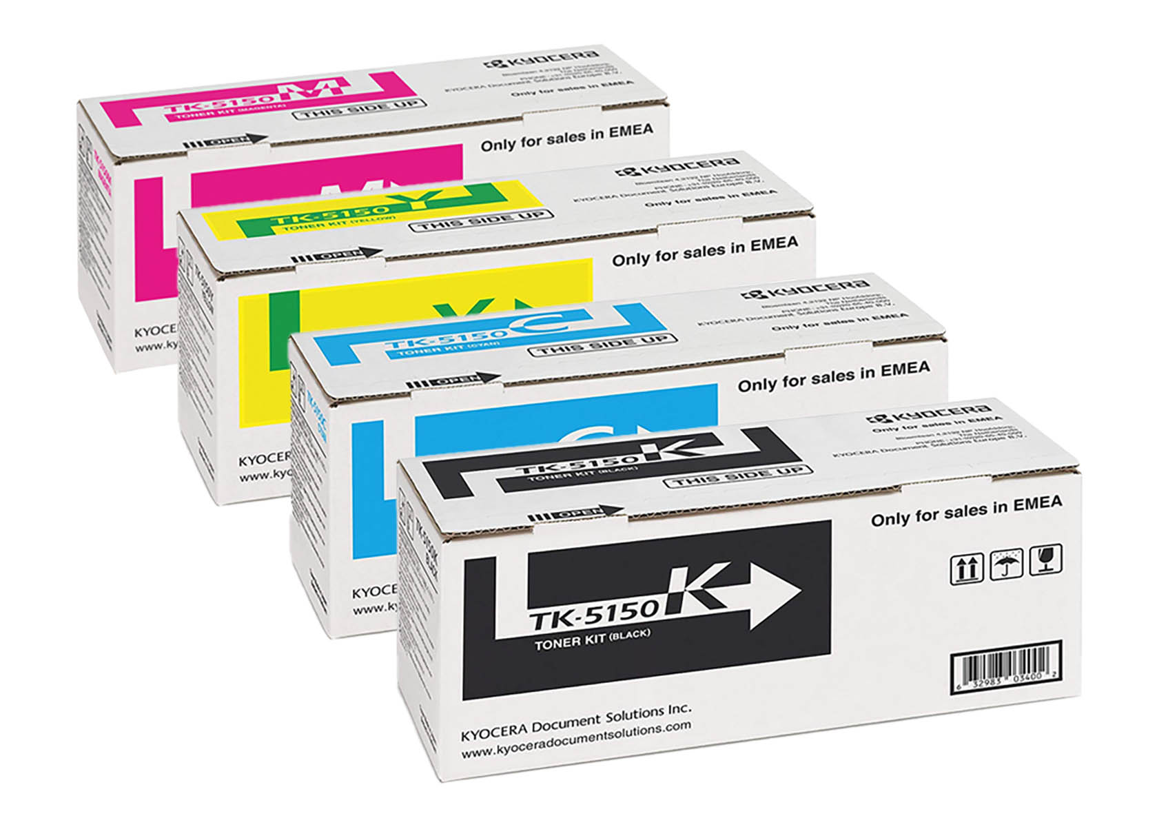 Original KYOCERA TK-5150 SET Multipack / Set mit allen vier Farben