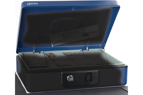 RIEFFEL Geldkassette DeLuxe 4 A13185 30x23x8cm blau