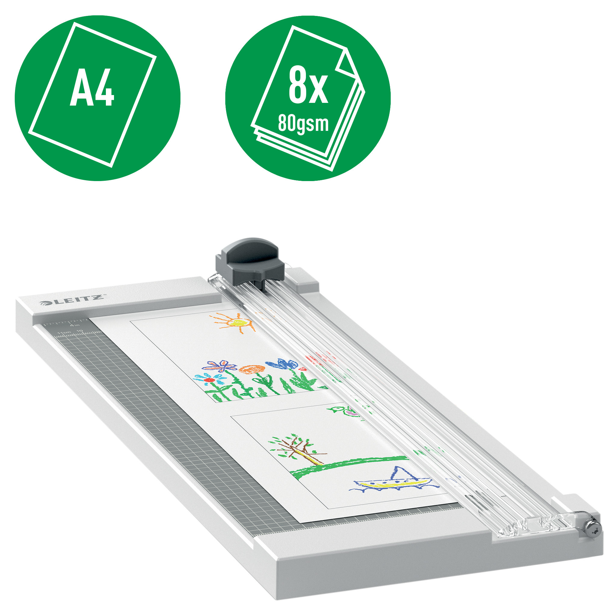 LEITZ Rollenschneidemaschine 90250000 Precision Home A4 / 8 Blatt