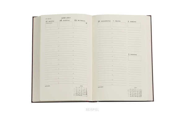 PAPERBLAN Agenda Anemone 2027 DD1781-4 1W/2S VER Midi HC DE 13x18cm