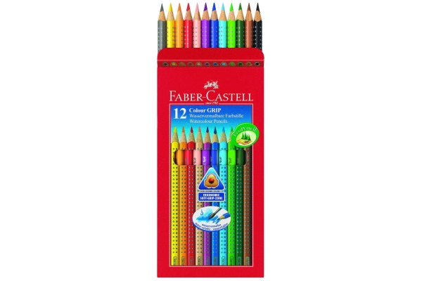 FABER-CA. Farbstifte Colour Grip 112412 12 Farben