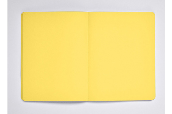 NUUNA Notizbuch NOT WHITE L LIGHT A5 350054990 gelb, blanco 176 Blatt