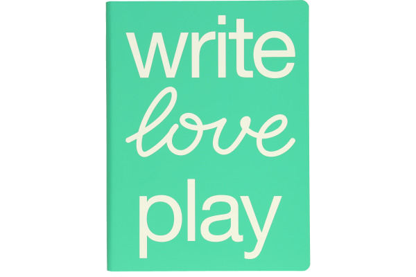 NUUNA Notizbuch GRAPHIC L A5 350056383 WRITE LOVE PLAY,dots 128 Blatt