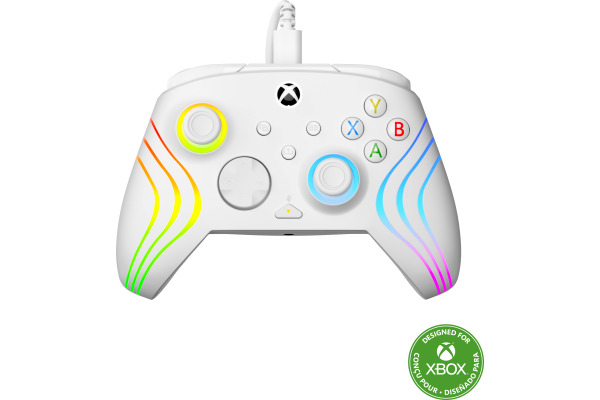 TURTLE B. Afterglow Wave Wired Ctrl. TBC200215 Xbox SeriesX, White