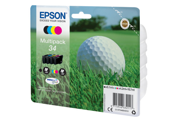 EPSON Multipack Tinte CMYBK T346640 WF-3720/3725DWF 4-color