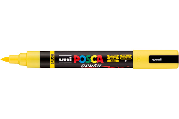 POSCA Brush Marker 1-4mm PC5BRYELL gelb