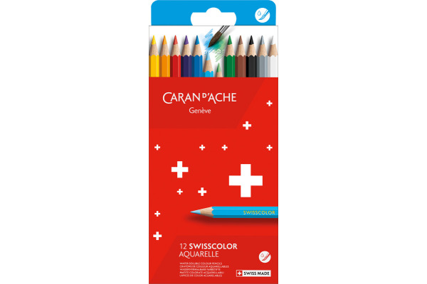CARAN D'A Farbstifte Swisscolor 1285.812 assortiert 12 Stück