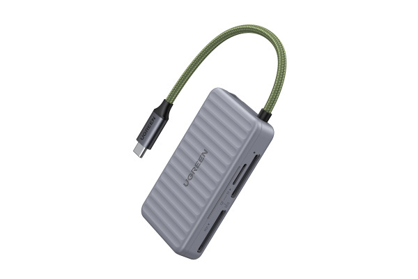 UGREEN Card Reader 55886 1xUSB-C,2xSD,1xTF, Grey (BB)