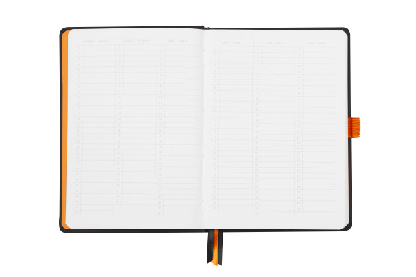 RHODIA Notizbuch Goalbook HC A5 118571C schwarz, dots 120 Blatt