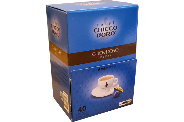 CHICCO D' Caffitaly Kapseln 802369 Cuor d'Oro decaf 40 Stk.
