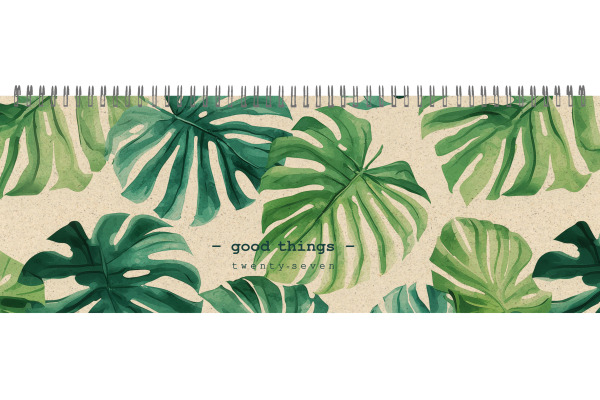 SIMPLEX Pultkalender Graspapier 2027 40658.27 1W/2S ML 29x10.5cm