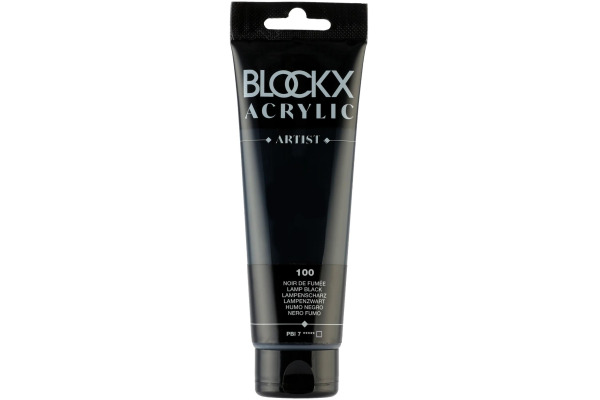 BLOCKX Acrylfarbe 120ml 60100BXC lampenschwarz