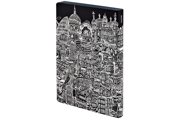 NUUNA Notizbuch GRAPHIC L A5 350052040 LONDON, dots 128 Blatt